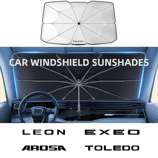 CAR WINDSHIELD SUNSHADES For SEAT Car sun visor leon FR IBIZA Arona Arosa Ateca Cordoba Exeo Mii Tarraco 2022 front parasol car