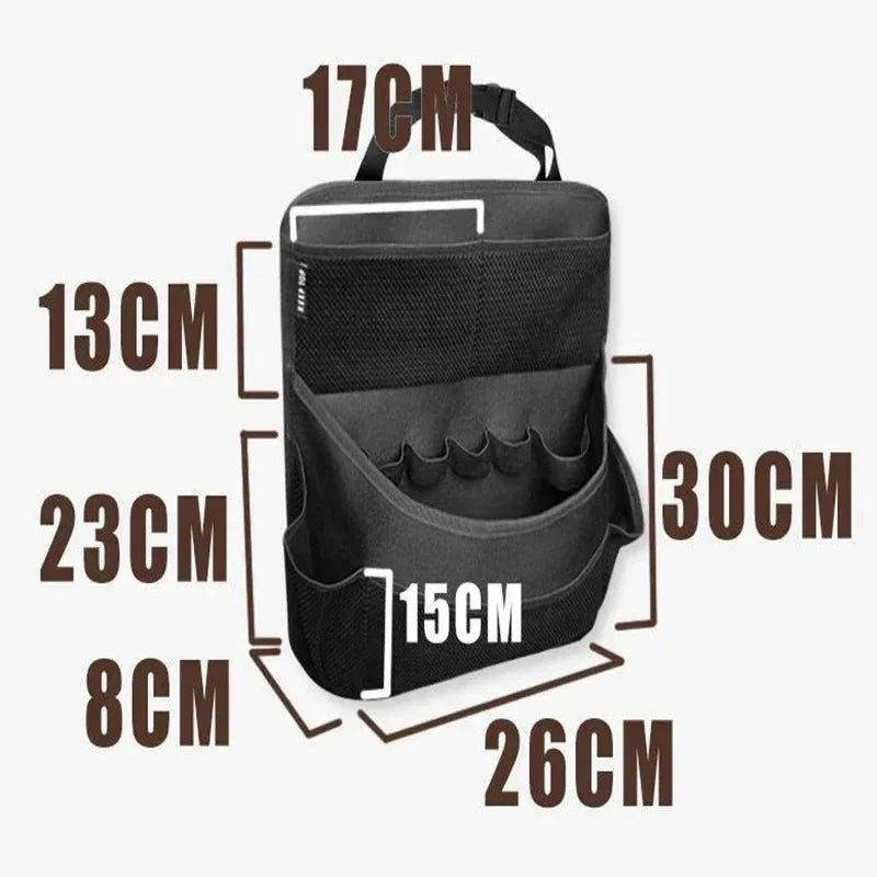 Car Trunk Organizer Adjustable Backseat Storage Bag Net High Capacity Multi-use Oxford Automobile Seat Back Organizers Universal