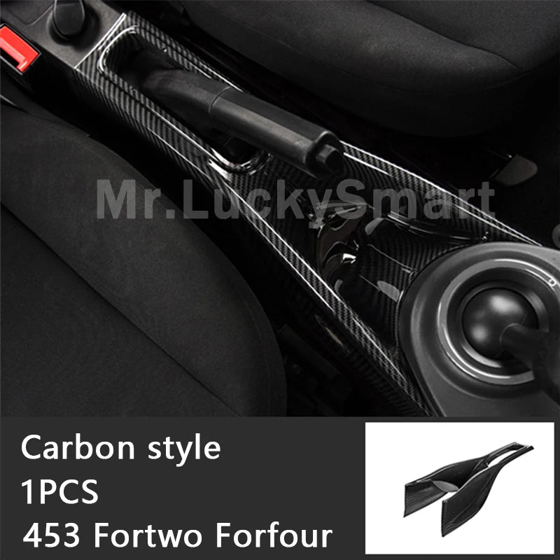 Carbon Car Interior Decoration Accessories ABS Protection Modification Sticker For Smart 453 Fortwo Forfour Car Exterior Styling