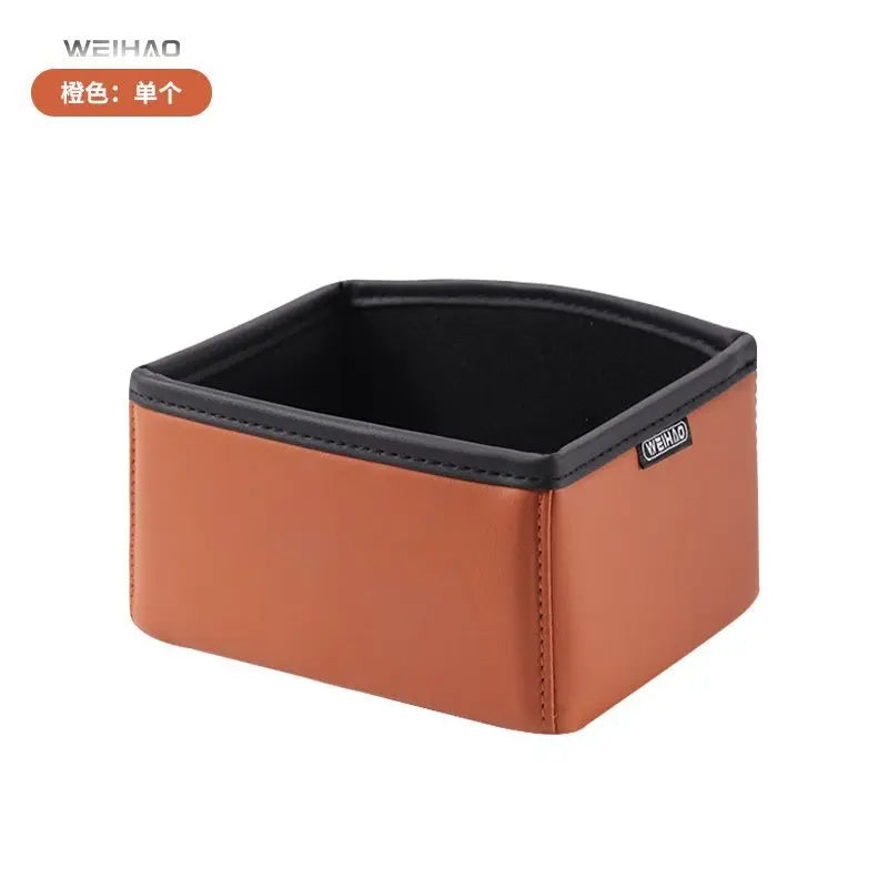 Car Center Console Organizer Multifunctional Storage Box with Cup Holder and Tissue Dispenser for Auto Interior