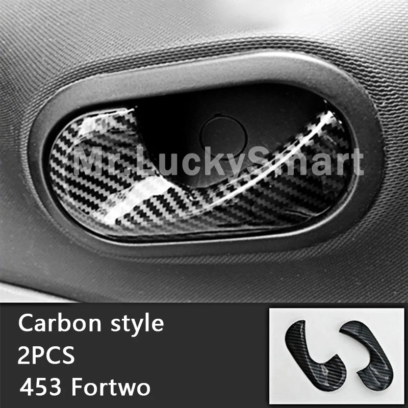 Carbon Car Interior Decoration Accessories ABS Protection Modification Sticker For Smart 453 Fortwo Forfour Car Exterior Styling