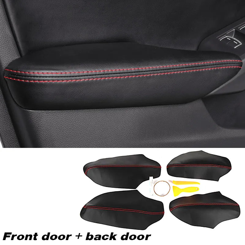 For 11th Honda Civic FE 2022 2023 Car Interior Door Trim Panel Armrest PU Leather Protection Covre，Car Decoration Accessories