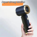 Portable mini vacuum cleaner for cars and homes - super powerful dual-purpose hair dryer/vacuum cleaner, rechargeable blower
