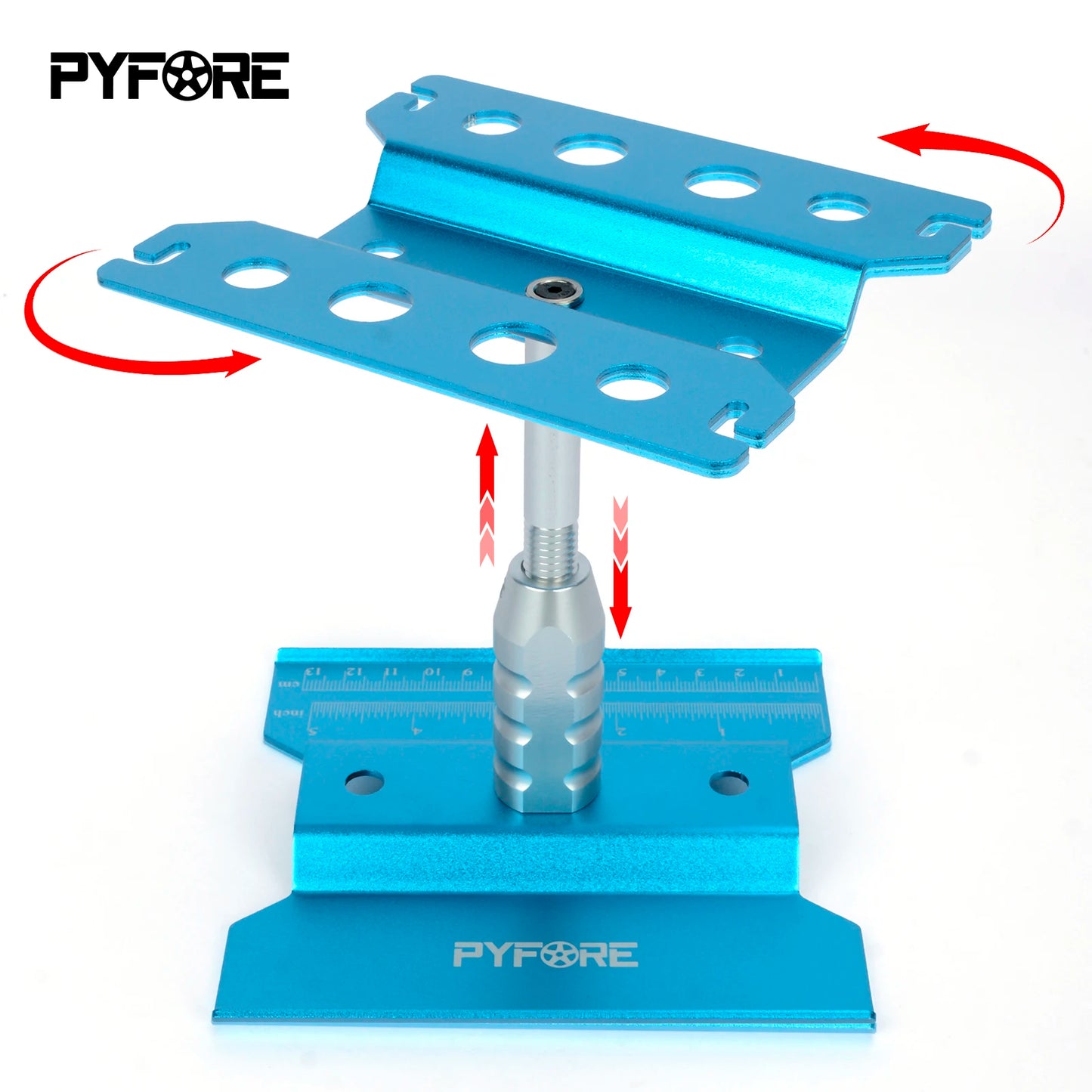 RC Cars Tool Heightening Work Stand Assembly Platform 360 Degree Rotate Repair Station 1/10 1/8 Buggy Crawler Car