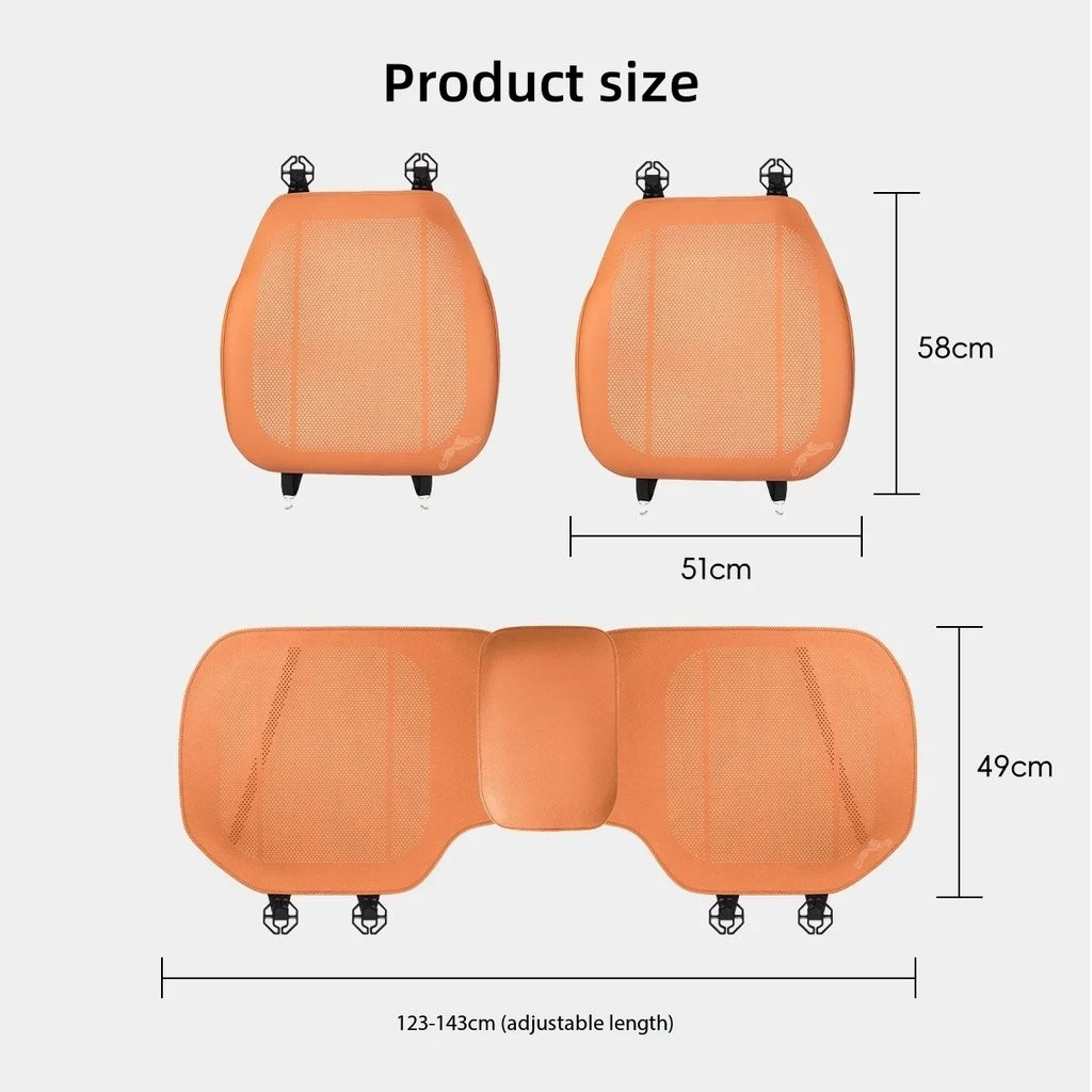 Soft Leather Car Seat Cover, Luxury Breathable Front Seat Protector Cushion For Volvo XC40 XC60 XC90 S90 V90CC S60 V60CC V40 S80