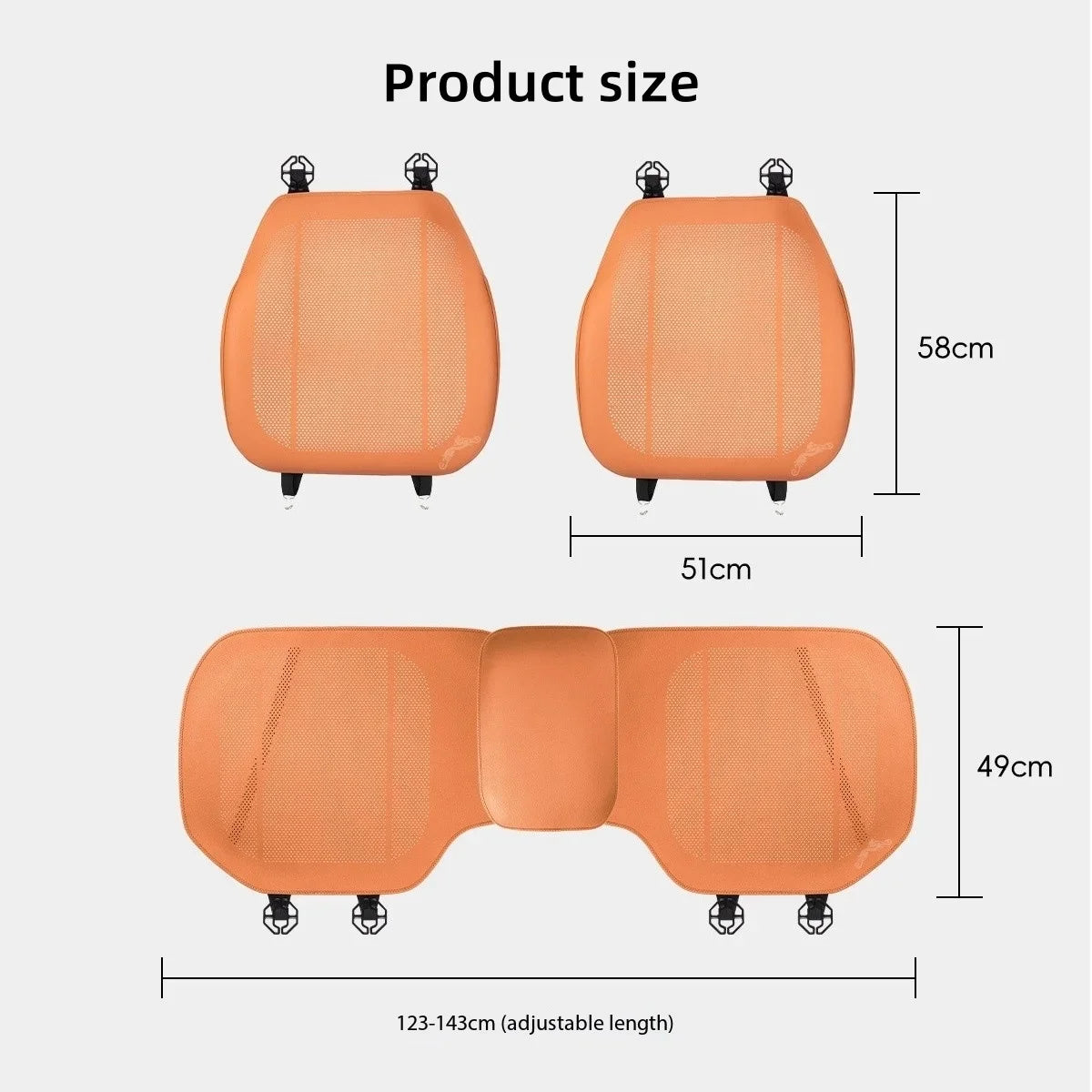 Soft Leather Car Seat Cover, Luxury Breathable Front Seat Protector Cushion For Volvo XC40 XC60 XC90 S90 V90CC S60 V60CC V40 S80