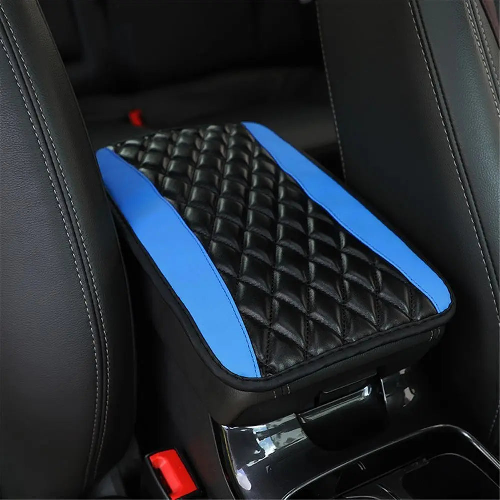 Car Accessories PU Leather Car Interior Non Slip Armrest Protector Arm Rest Protection Cushion Car Armrest Pad Console Box Mat