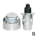 Trailer Truck Towing Electrics 12V Connector Durable 7 Pin Aluminium Alloy Plug  EU Plug Professional Replacement For Truck