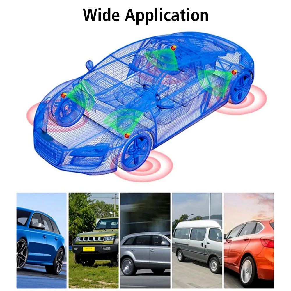 Tire Pressure Monitoring System Digital LCD Display Solar/USB Powered Car TPMS Auto Security Alarm Systems