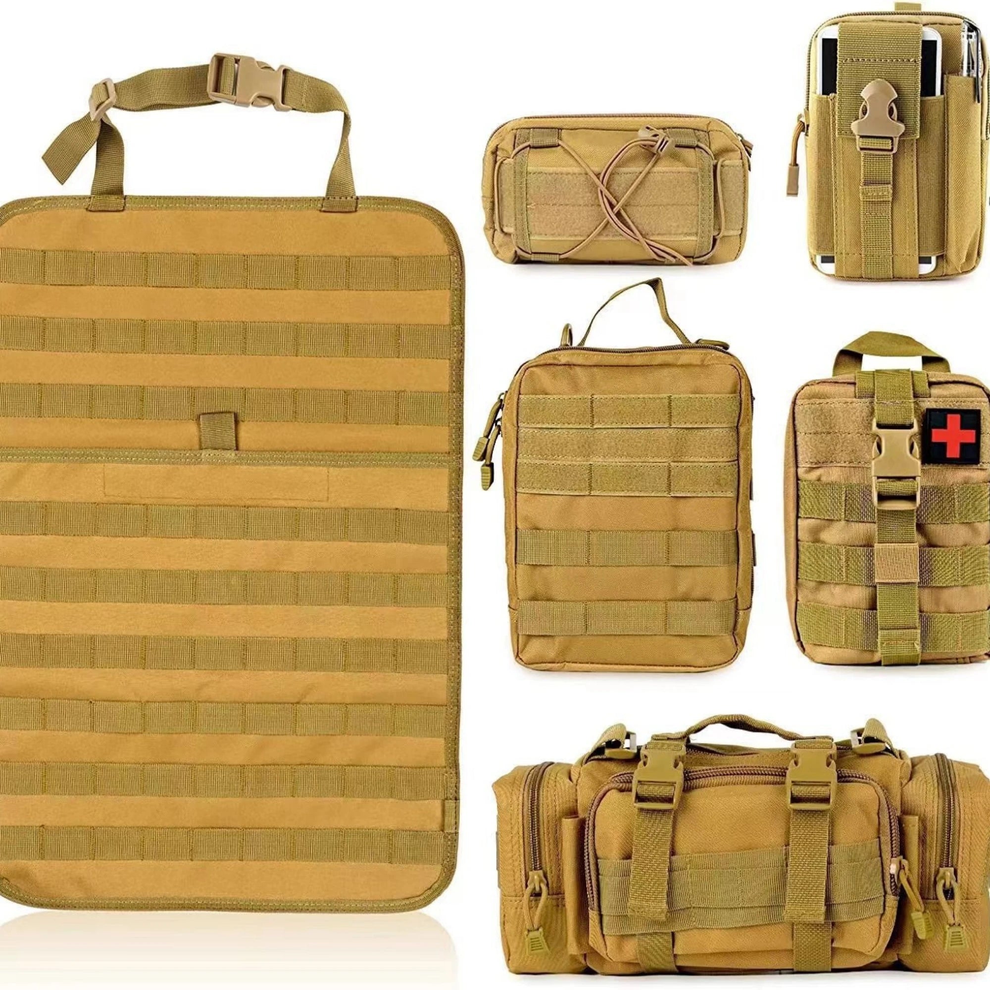 Car Backseat Hanging Bag, Tactical Accessory Organizer, Self-Driving Hunting Outdoor Storage Bag Classified Storage Bag