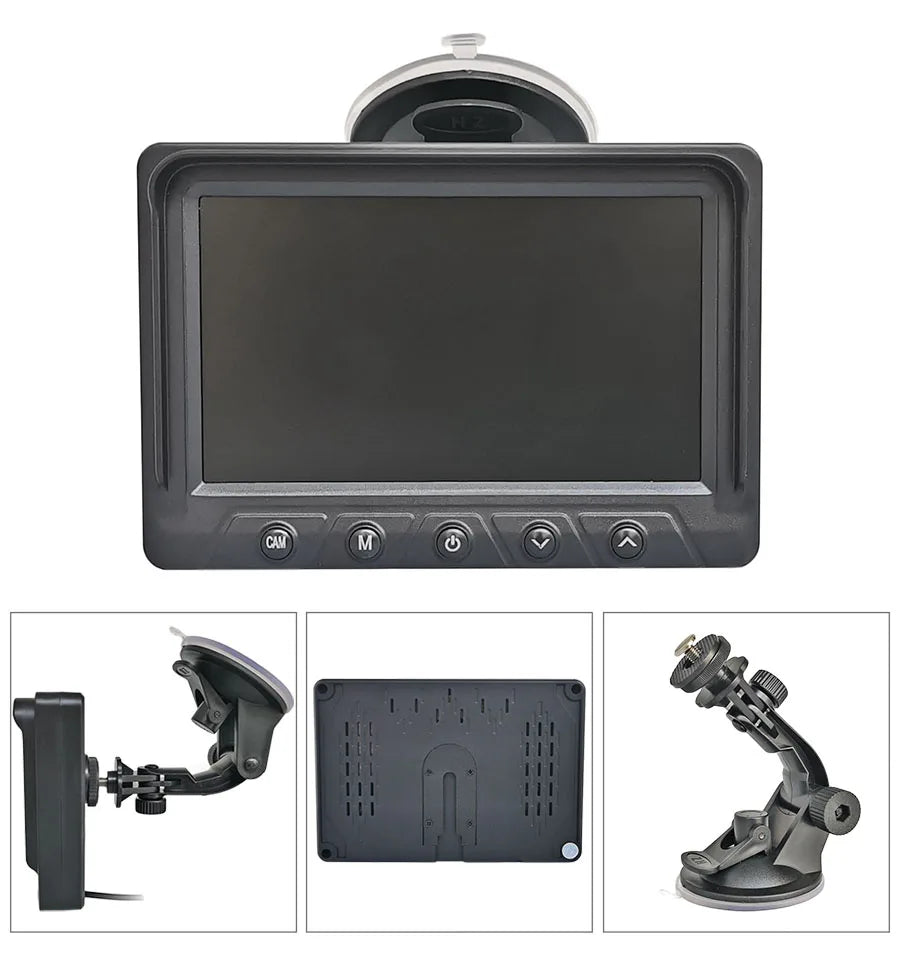 DIYKIT 1024x600 5Inch AHD IPS Car Rear View Monitor Digital Screen Display Support VCD DVD GPS Car Camera