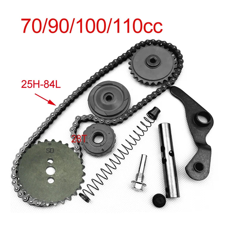 Motorcycle Engine Parts for JH70 C70 CD70 JH90 JL70 DY100 WAVE100 WAVE110 C100 Timing Chain Rollers Tensioner Tension Arm Gear