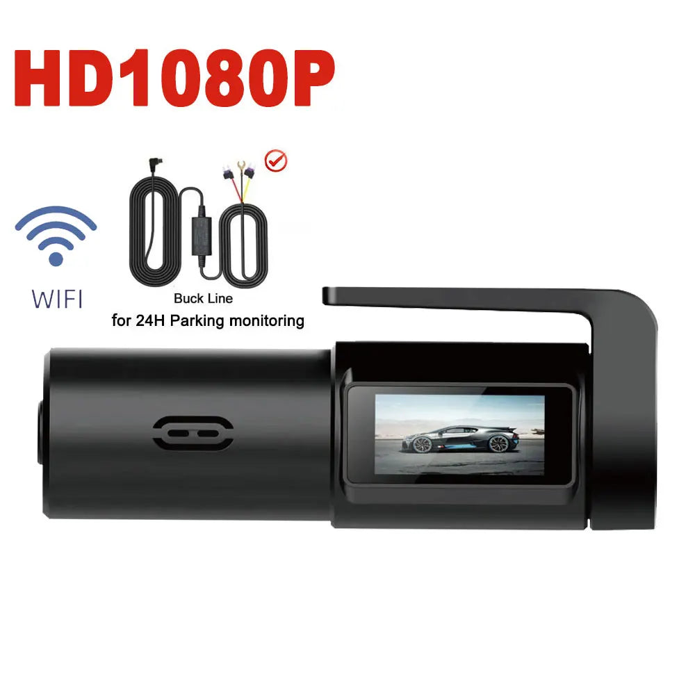 Car DVR Dash Cam FHD 1080P Mini Car Front Dash Camera 24H Parking Night Vision Auto Record Video Recording Dash Cam Camcorder