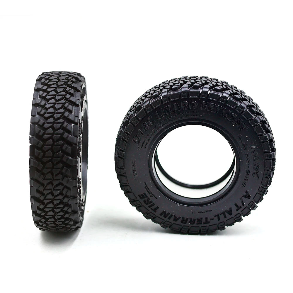 1.9-inch Rubber Tires 95mm Wheel for 1/10 RC Crawler Car TRX4 Defender Bronco AXIAL SCX10 RC4WD D90 Wraith Yikong Jeep TF2 Capra