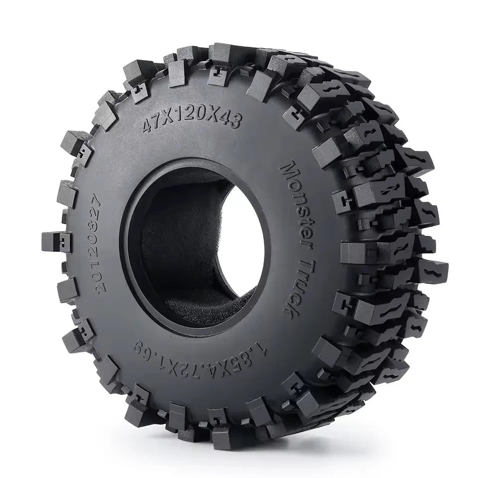 Rubber Tyres Wheel Tires 1.9inch/2.2inch for 1/10 RC Car Axial SCX10 D90 TRX4 SCX10 III Capra Wraith Monster Truck Upgrade Parts