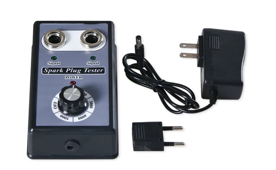 Adjustable Dual Hole Sparking Plug Tester Spark Tester Diagnostic Tool for Car Motorcycle Ignition Coil Checker Spark Detector