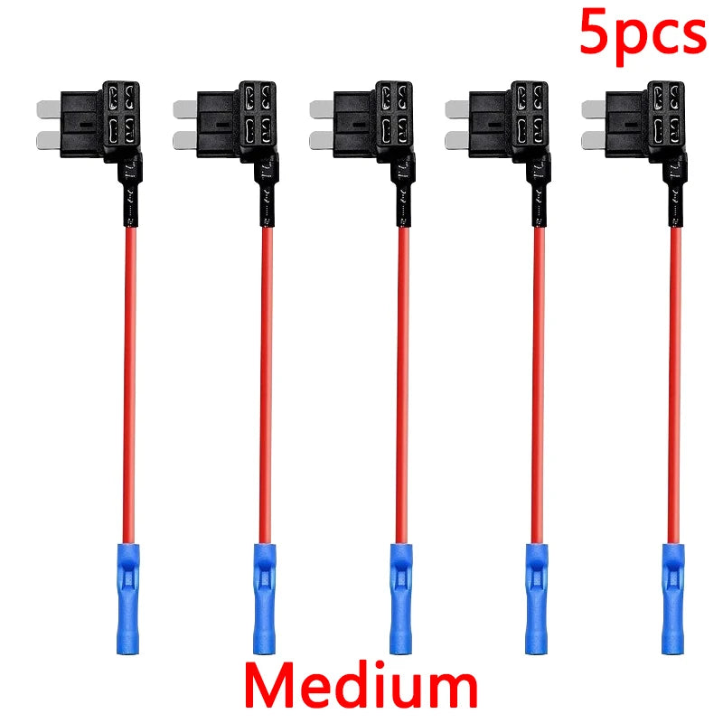 Accesorios para automóviles y camiones MINI PEQUEÑO MEDIANO Tamaño Micro Estándar Automóvil ATM Portafusibles Adaptador TAP de circuito adicional