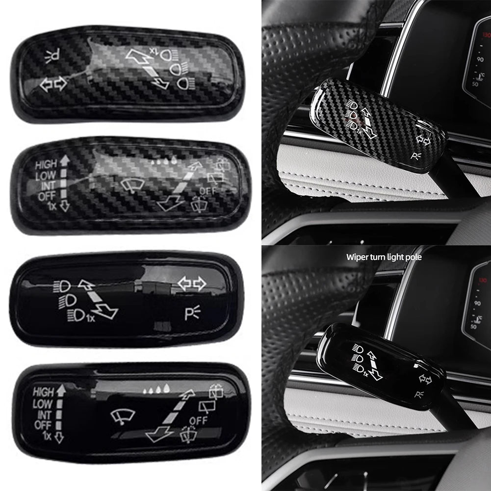 Car Interior Accessory Wiper Switch Trim Switch Control Cover Stable Characteristics Brand New Carbon Fiber Finish