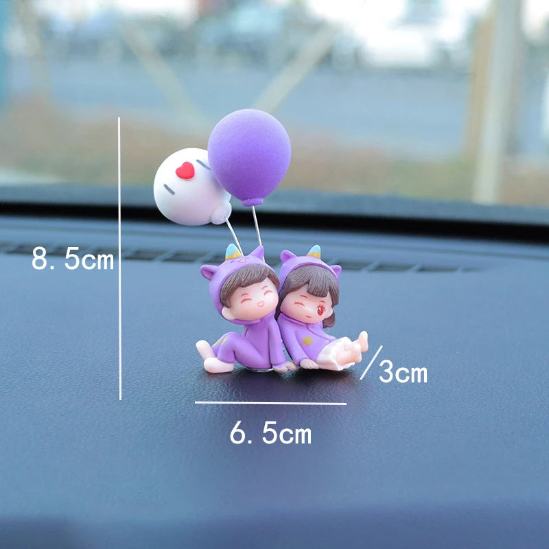 Cute Creative Cartoon Car Decoration Ornaments Auto Center Console Car Interior Accessories