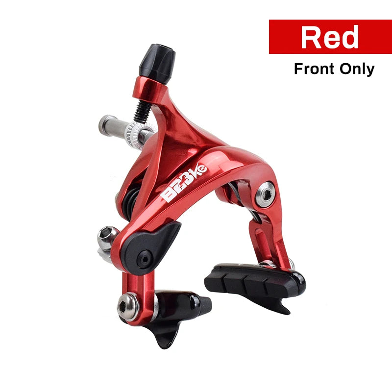 Aluminum Road Bicycle Brake CNC Forged Alloy Racing Fixed Gear Track Bike Wheel Rim C Brake Caliper Sets Front & Rear