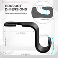 【M】Car Seat Back Hook, Car Headrest Hook, Car Accessories For Interior, Plastic Black Hook