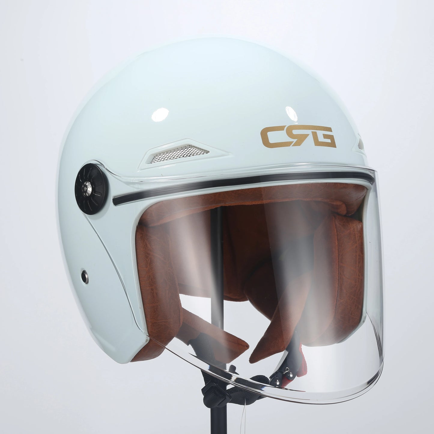 Motorcycle Half Helmet Scooter Vintage Fiberglass Casco Moto Open Face Retro Capacete Casque 3C DOT Certified