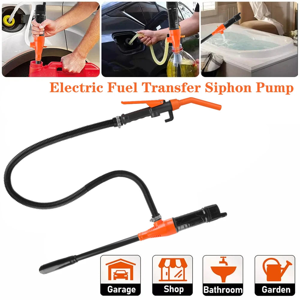 Portable Vacuum Pumps Car Gas Oil Pump Electric Automatic Fuel Tank Tools Water And Oil Absorption For SUV Truck RV Boat