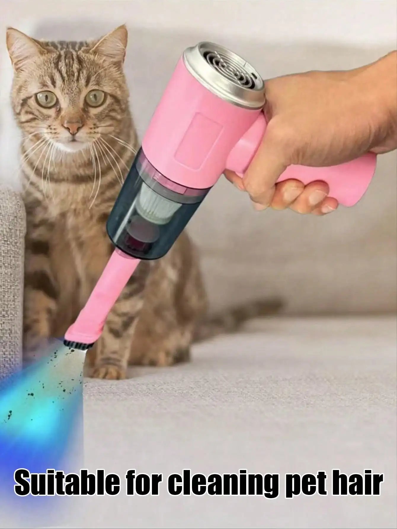 2 IN 1 Car Vacuum,  Portable Mini Cordless Cleaner, Handheld Vacuum For Home, Car, Office Desk, Powerful Suction