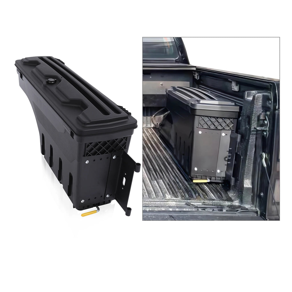 Caja de herramientas para caja de camioneta, almacenamiento, portón trasero, caja de herramientas abatible para Ford Ranger Raptor 2015-2024, accesorios para camioneta 4x4