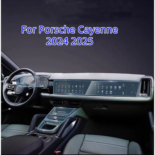 For Porsche Cayenne 2024 2025 TPU Screen Protector Car Infotainment Navigation LCD Instrument Auto Interior Accessories
