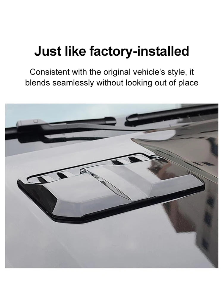 Car Exterior Accessories ABS Bonnet Scoop For Ford Ranger T9 T6 MK2 Raptor 2023 2024 2025 Air Intake Grille Inlet Trim Car Parts