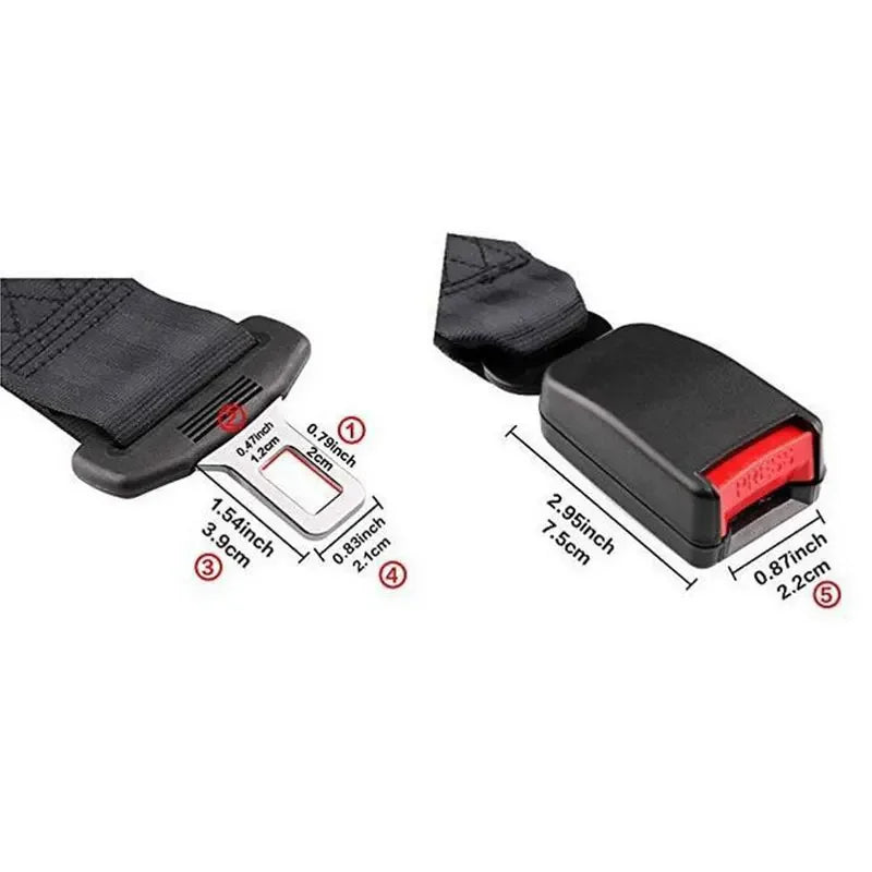 Car Safety Belt 23CM Seat Belt Accessoire Ceinture De Sécurité  Plug Buckle Clip Adjustable Extender Child Para Auto Lengthening