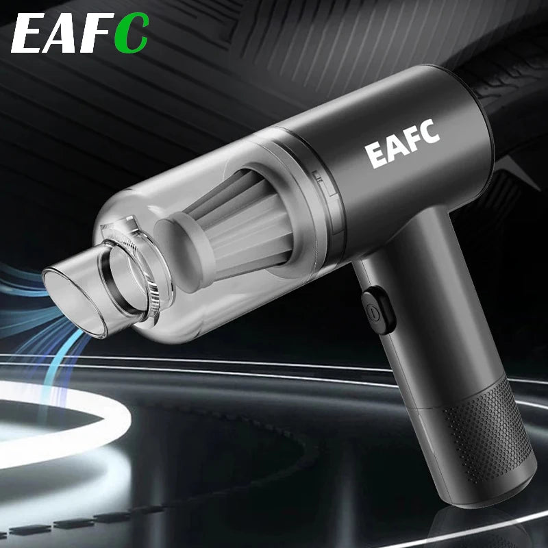 EAFC 3 IN 1 Car Vacuum Cleaner + Dust Blower + Vacuuming, Power Strong Dust Catcher Cleaner Vacuum Cleaning for Car Home Pet