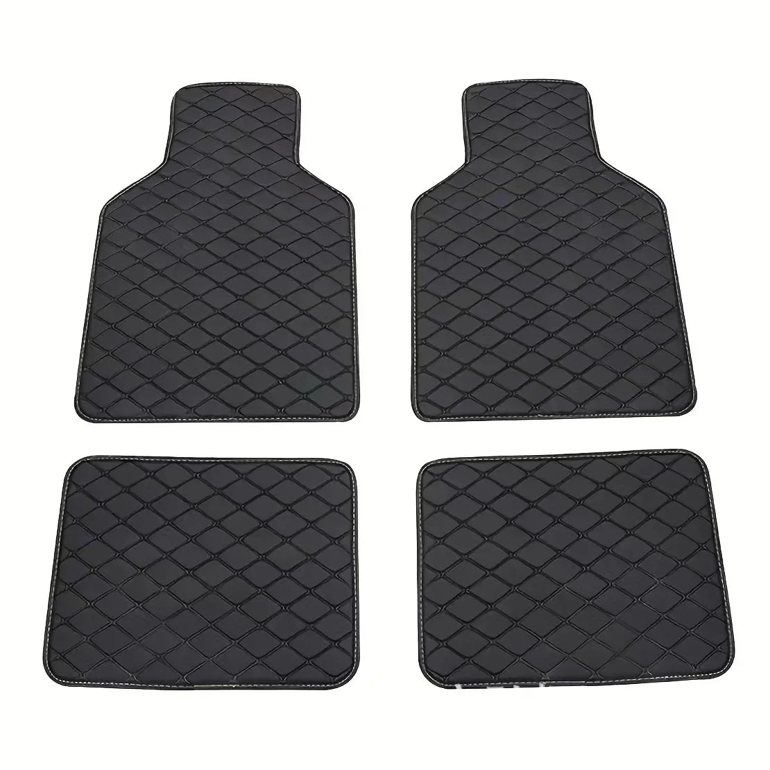 Car Floor Mats Universal 4 Pcs PU Leather Floor Mats Liners Non-Slip For Cars Truck SUV Front Rear Mats Foot Pad Car Accessories