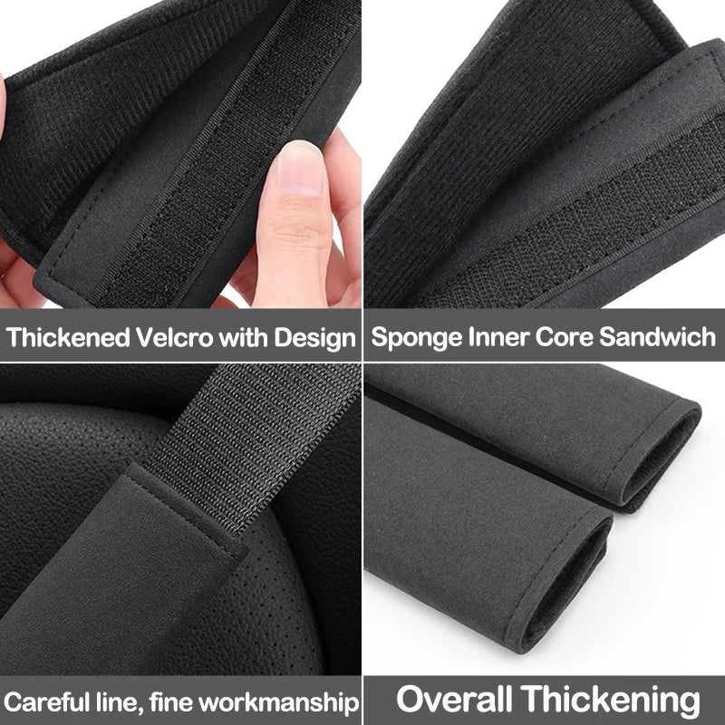 Suede Leather Car Seat Belt Safety Belt Shoulder Cover for Chevrolet CAMARO Cruze Camaro Captiva Aveo Silverado Interior Auto