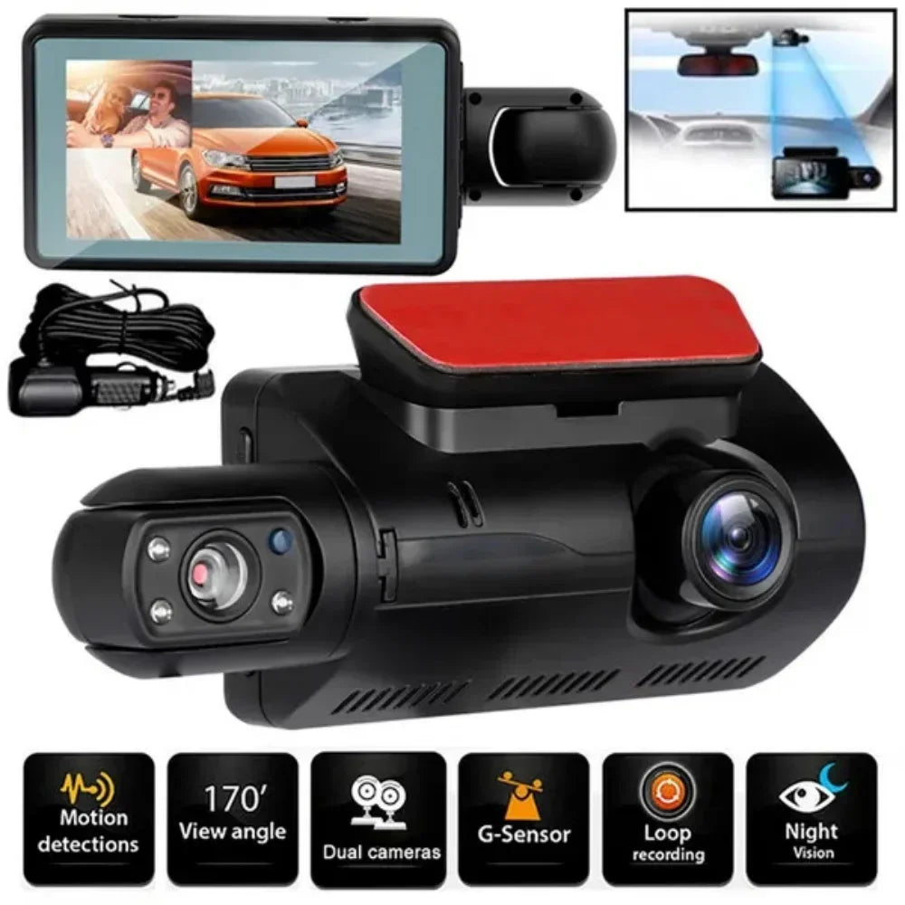 1080P Dual Lens Dash Cam for Cars Black Box HD Car Video Recorder with WIFI Night Vision G-sensor Loop Recording Dvr Car Camera