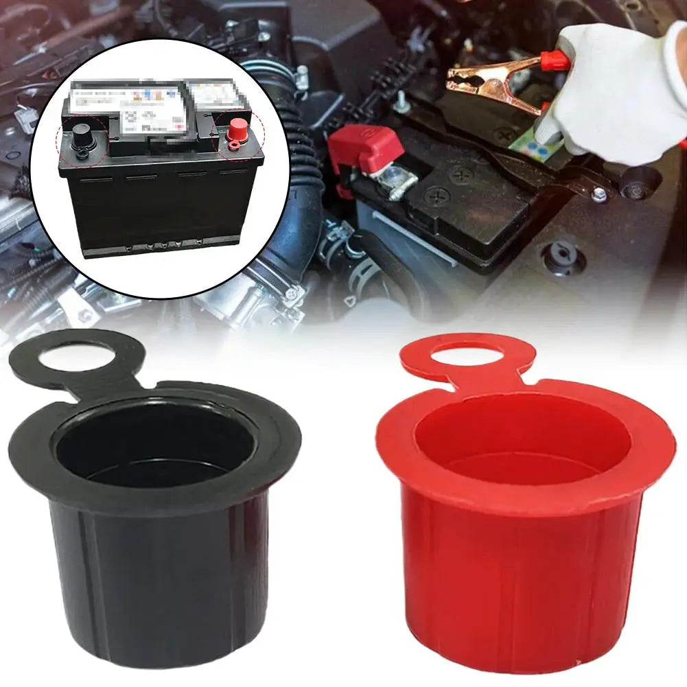 Car Battery Terminal Protection Cover Insulated Cap For Truck SUV High Strength Material Water Dust Proof Battery Protector