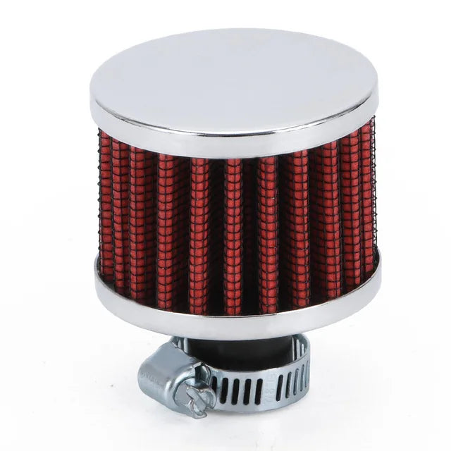 Car Universal 12mm Car Air Filter for Motorcycle Cold Air Intake High Flow Crankcase Vent Cover Mini Breather Filters