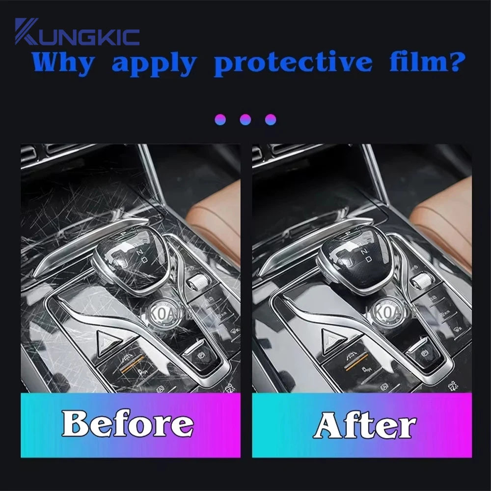 For Kia Sorento 2022 2023 Anti-scratch Car Interior Navigation Door Center Console Dashboard TPU Protector Film Accessories