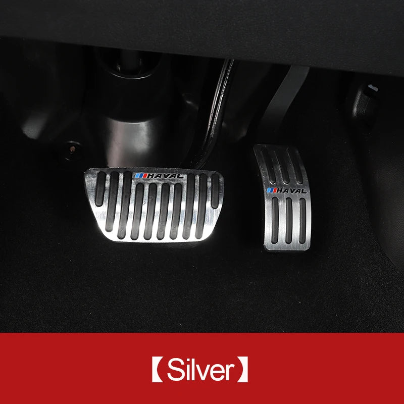 Car Accessories For Haval H6 Dargo 2021 2022 2023 AT Brake Accelerator Foot Pedals Pad Covers No Drill Anti-Slip With Rubbers