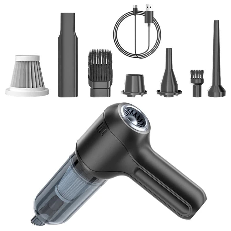 SZ Multipurpose Small Car Vacuum Handheld High Efficiency Car Vacuum Cleaner with Various Nozzles set for Deep Cleaning