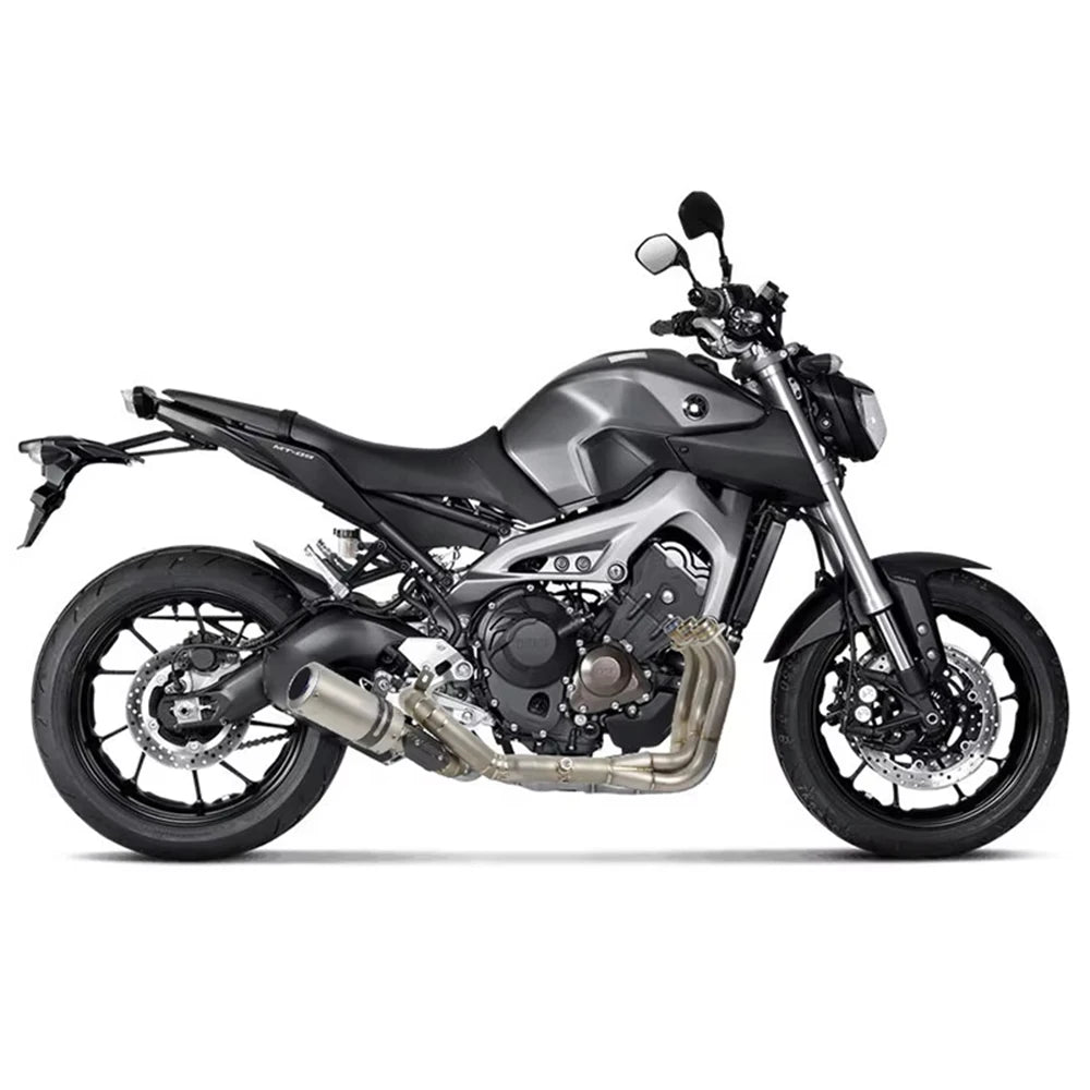 Motorcycle Exhaust Full System Escape For MT09 FZ09 MT-09 FZ-09 Tracer 900 Header Loop Front Pipe carbon fiber Muffler Slip-On