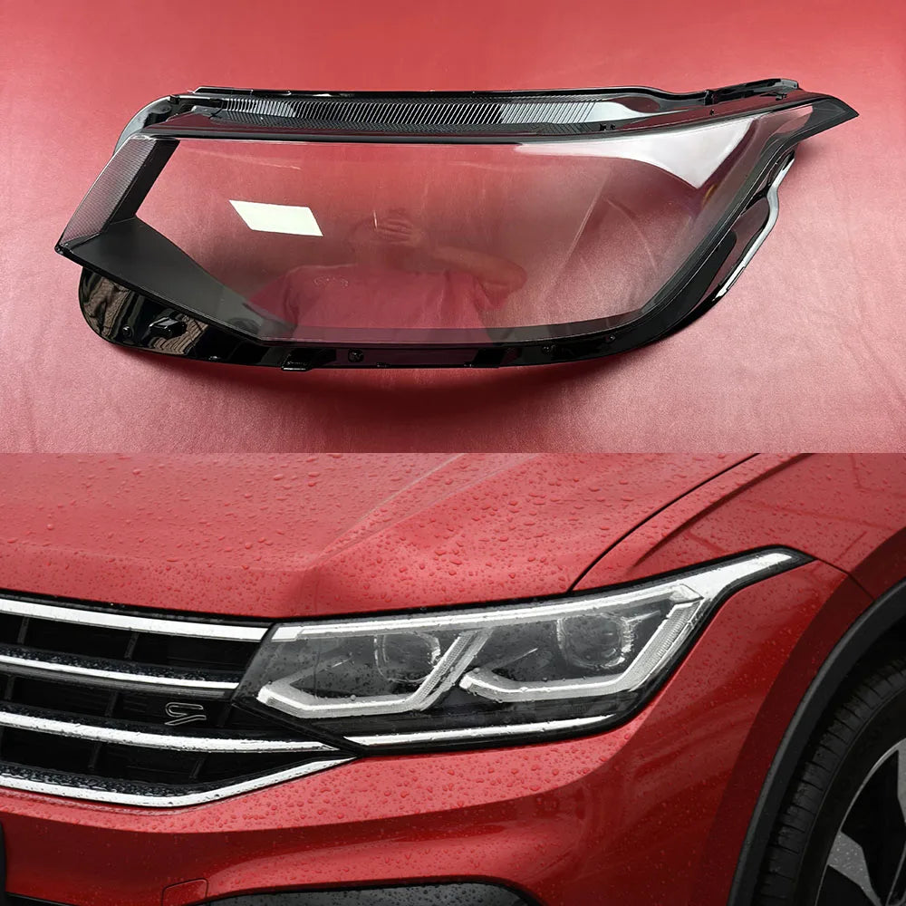 For Volkswagen VW Tiguan L 2022 2023 (High) Car Accessories Headlight Lens Cover Transparent Lampshade Headlamp Shell Plexiglass
