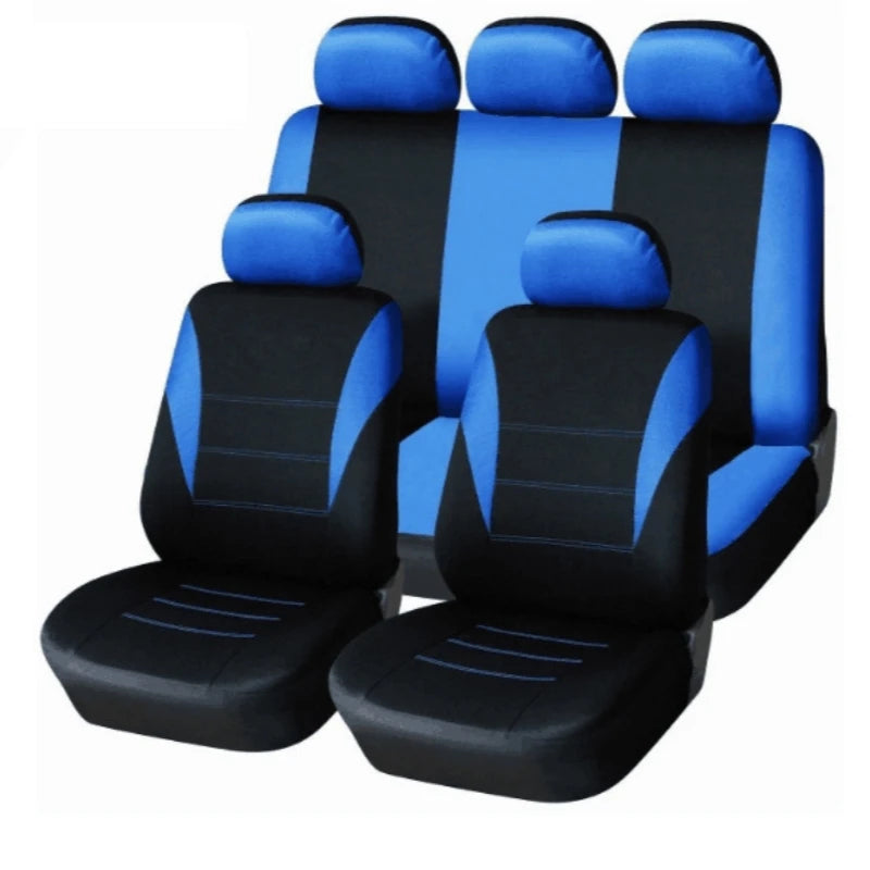 Car Seat Covers Full Set Universal Breathable Fabric for Interior Accessories for Trucks Van and SUV Seat Protection Cover