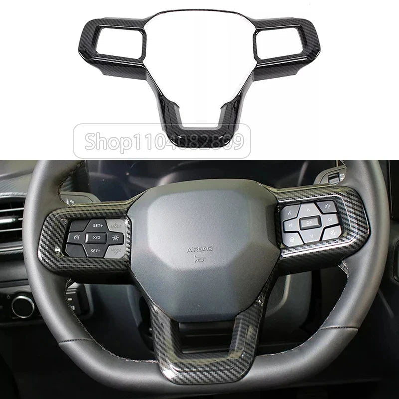 ABS Carbon Fiber Interior Accessories Kit Trim Cover For Ford Mustang AT MT 2024 2025 Center Conlose Gear Shift Panle Decoration