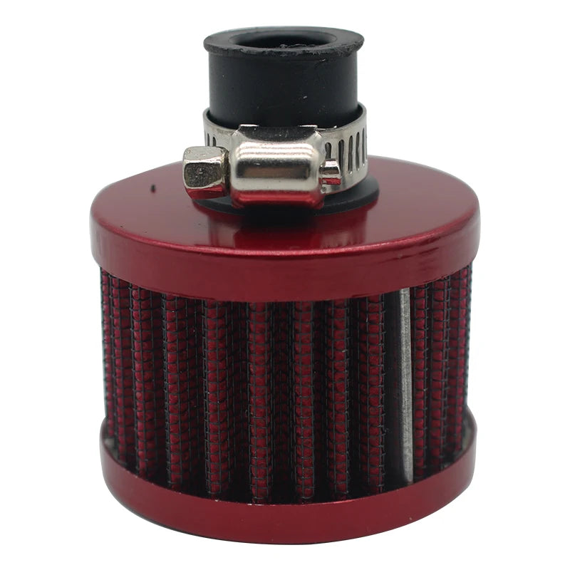 Universal Interface Car Air Filters 12mm For Motorcycle Cold Air Intake High Flow Crankcase Vent Cover Mini Breather Filters