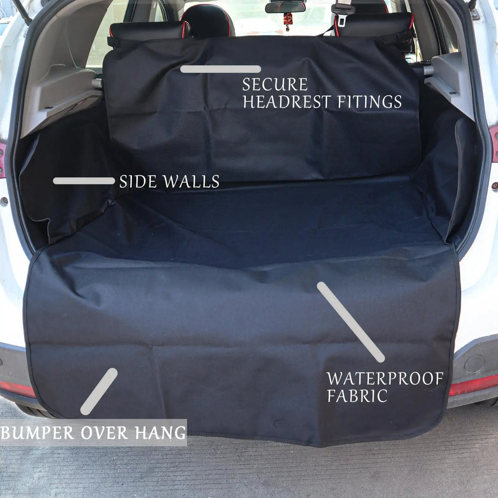 Larger version Car SUV Hatchback Rear Back Seat Cover Pet Dog Boot Mat Cargo Liner Trunk Tray Bumper Tray Protector Accessories