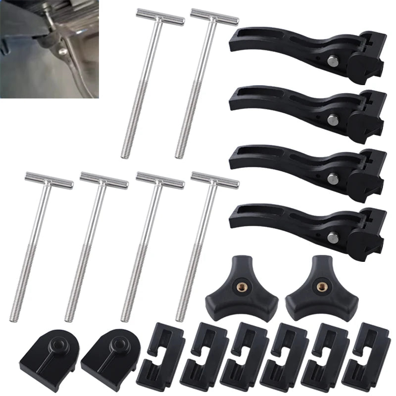Universal Replacement Parts for Hard Tri-Fold Tonneau Cover Pickup Truck Cargo Cover Fixing Kit