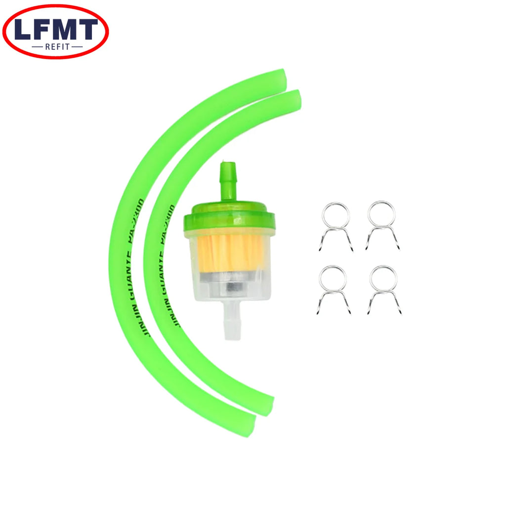 Motorcycle Universal Gas Fuel Filters and Fuel Pipe For 49cc 50cc 110cc 125cc Moped Scooter ATV Go Kart Motocross Dirt Pit Bike