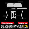 For Chevrolet EQUINOX 2025 Car Interior Center Console Instrument Protective Film Anti-scratch Sticker Accessories
